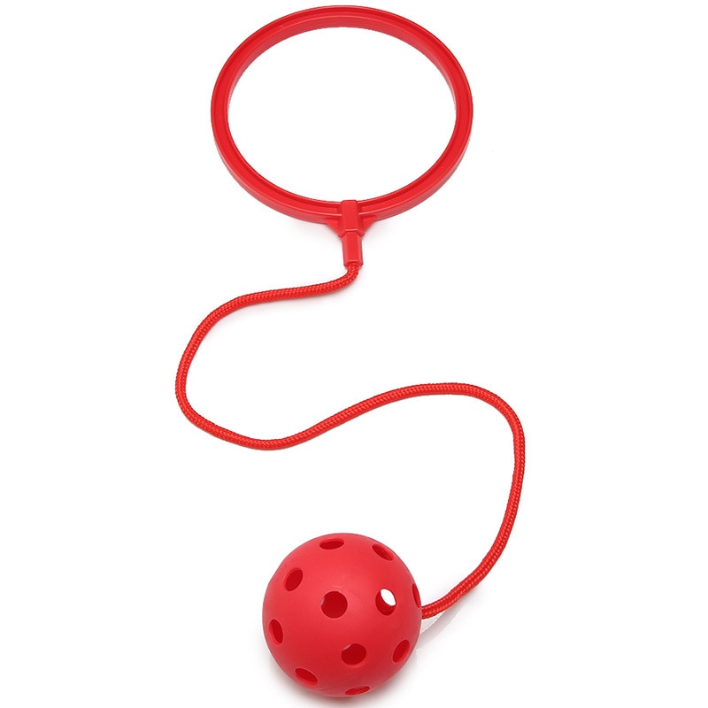 1 pièces enfants coloré sauter balle corde à sauter balle pied saut sport balançoire balle jouets aire de jeux Kit d'exercice en plein air amusant jouet: A