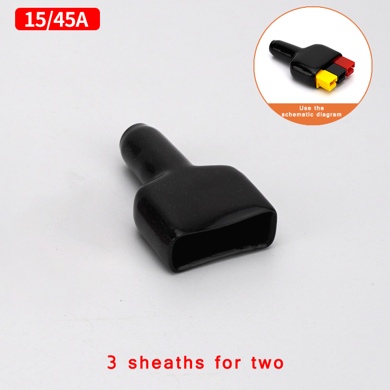 15A/30A/45A/75A 120A Ampere Stecker 600V Für Anderson Powerpole Stecker Mit Gummi Staub Abdeckung Ärmeln für Elektrische Ausrüstungen: Lila / 3P