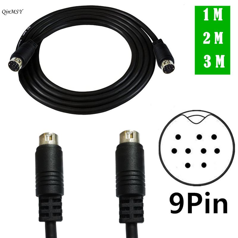 Cable de entrada de Audio Mini Din de 9 pines macho a 9 pines macho 1m 2m 3m Compatible con videojuegos, tarjetas de sonido, equipos de audio
