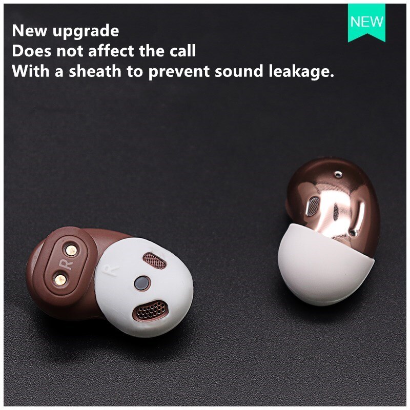Silikonkuddar för samsung galaxy buds live hörselskyddsfodral läckagefritt ljud hörlurar halkfria örontips för galaxy buds live