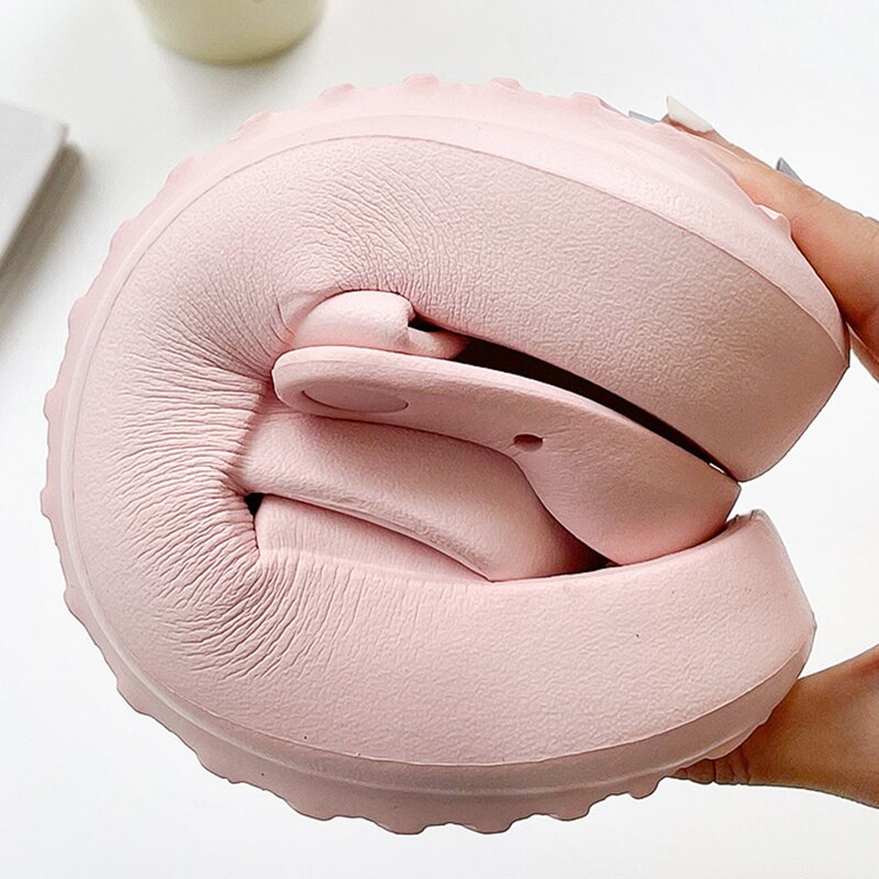 Women Summer Thick Platform Slippers Beach Eva Flip Flops Soft Sole Slide Sandals Leisure Men Ladies Indoor Bath Anti-slip Shoes