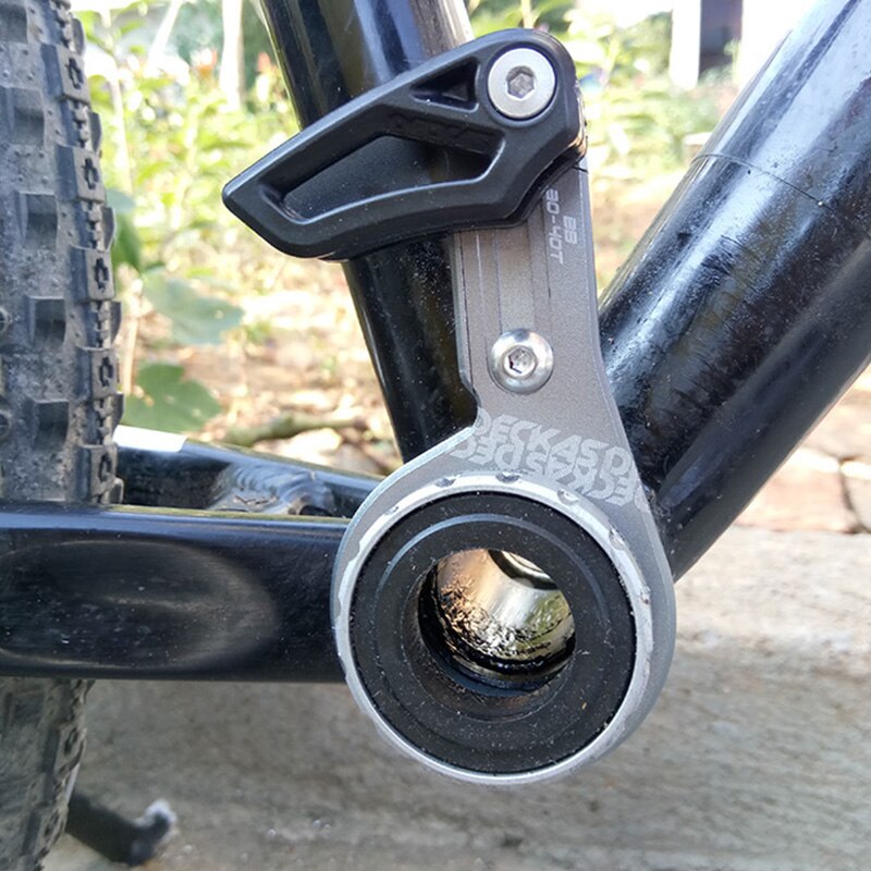 DECKAS guía para cadena bicicleta MTB guía para cadena de bicicleta 1X sistema BB montura CNC marcha única engranaje ancho estrecho guía de cadena negro