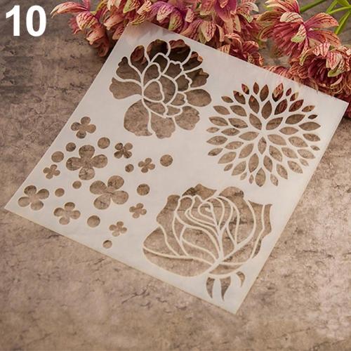 Plantillas de café a la , plantilla de pintura, álbum de recortes, pastel, café, bricolaje, decoración artística, herramienta de decoración de café, pastel,: 10