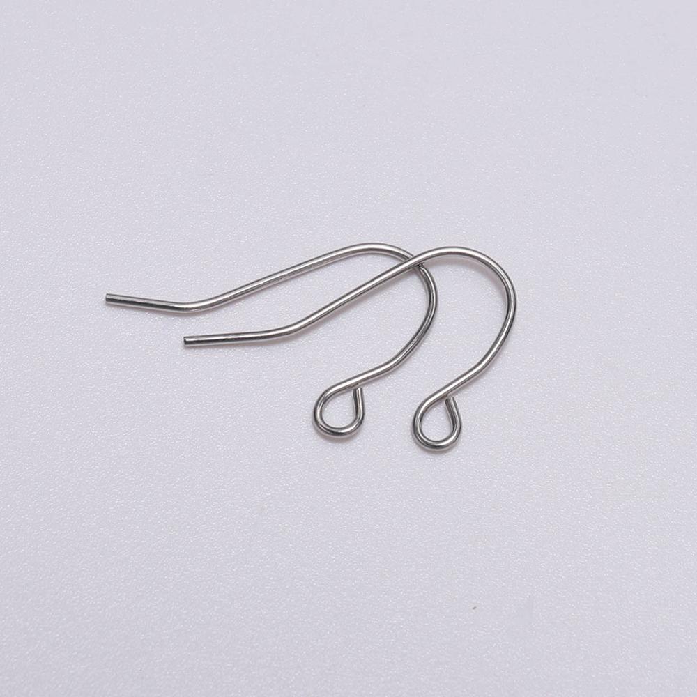 50 Stks/partij Niet Allergische Oorhaak Oorbellen Sluitingen Rvs Earring Haken Voor Diy Slangetje Sieraden Maken Bevindingen Supplies: 2