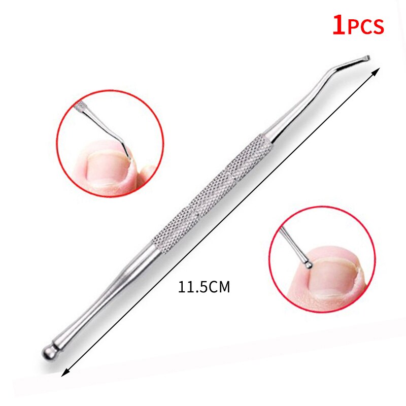 Nagelriem Pusher Gereedschappen Dode Huid Cuticula Remover Cleaner Manicure Nail Art Gereedschap Set Rvs Toe Nail Trimmer Cutter: Style 23