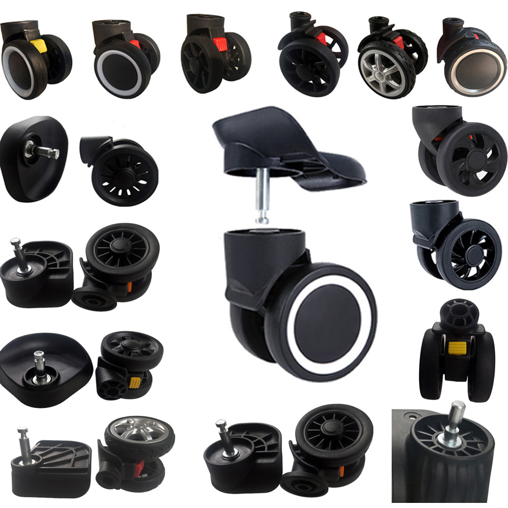 Suitcase Luggage Replacement Accessories Dismountable Removable Universal Wheels Plug-In Detachable Wheel Pulley Repair Parts