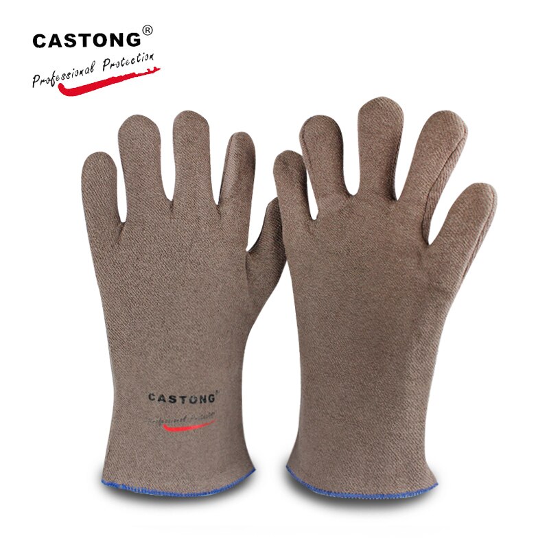 250 degrees heat insulation gloves High temperature resistant gloves to flame retardant anti-scald fire Aramid fiber woven