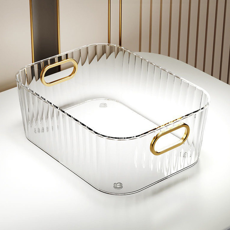 Pudełko na przybory kosmetyczne na biurko, organizer na maski robić twarzy, koszyk robić sortowania, pojemnik na szminki, pudełko na kosmetyki robić pielęgnacji skóry.: zielony