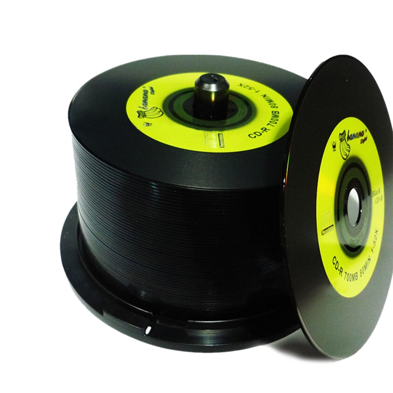 50 pièces R700 universel CD-R 700 mo 80MIN 1-52X 12cm Double face vinyle voiture et DJ musique voiture CD optique lecteurs boîtiers disques vierges