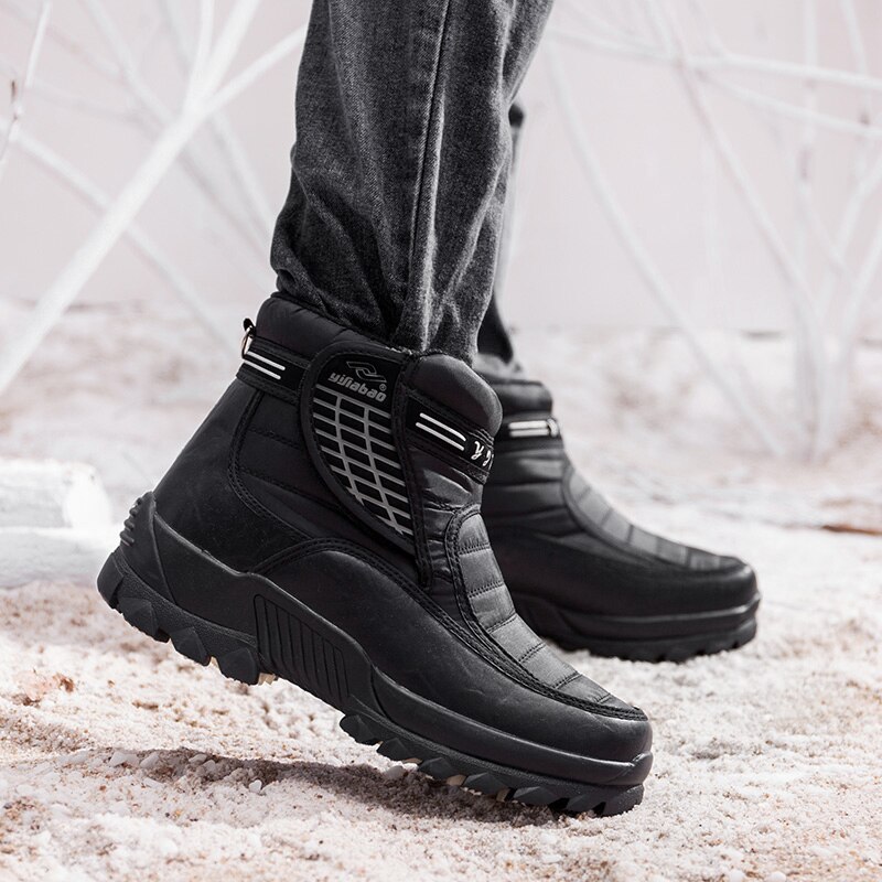 Lcxmnd autumn and winter main push leather Plush warm mountaineering shoes