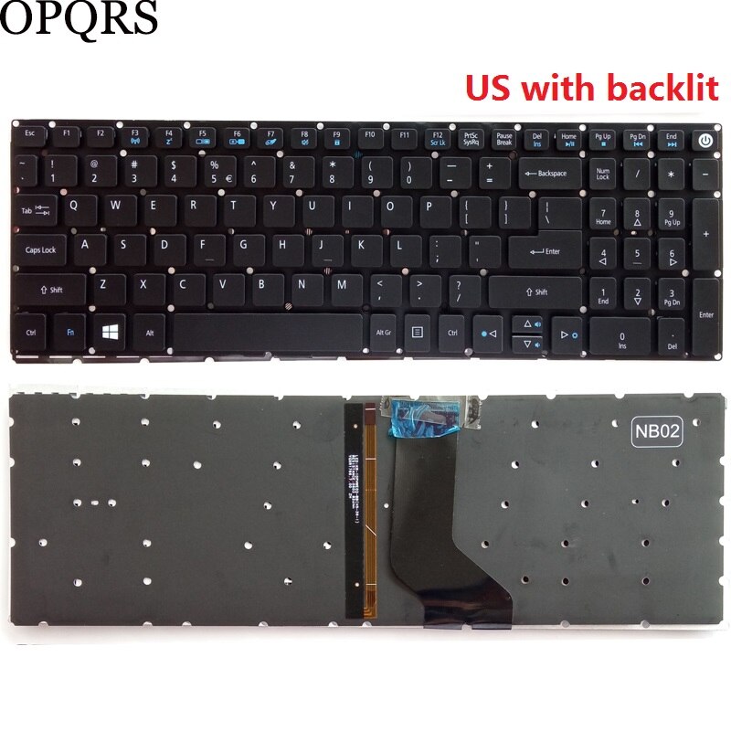 For Acer Aspire E5-575 E5-575G E5-575T E5-575TG E5-774 E5-774G Russian/US/UK/Spanish/Latin/German/Italian laptop keyboard: PURPLE