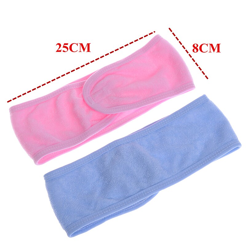1pc kvinnor justerbart hårband makeup handduk hårinpackning pannband stretch salong spa ansikts pannband hårtillbehör duschmössa