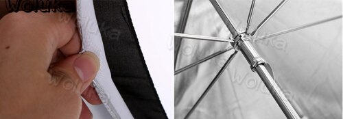 40 inch Soft umbrella reflective Fabric black reflective double-layer reflective umbrella umbrella textile CD50 T01