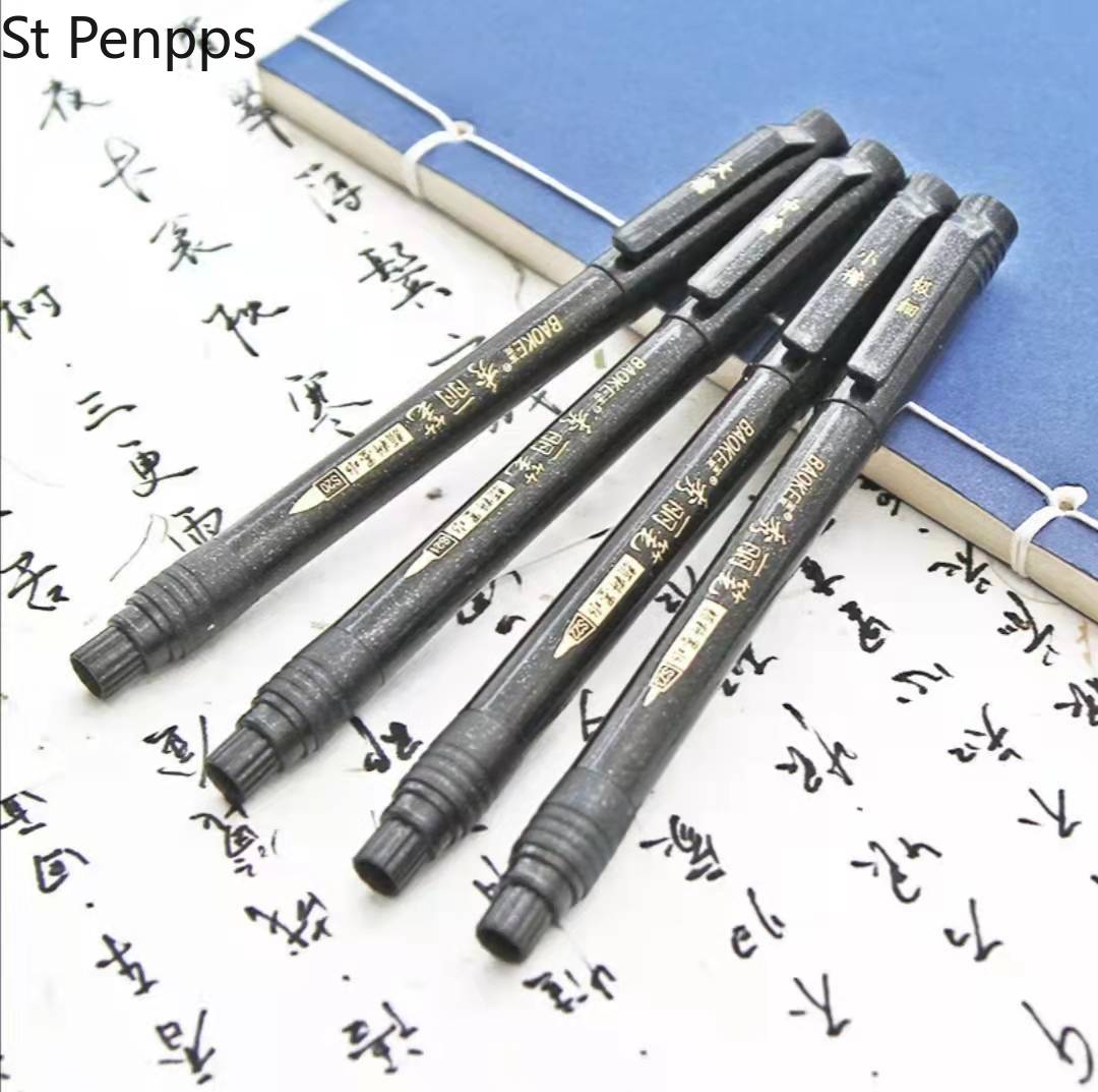 4 Sizes Nibs Calligraphy Pen Brush Lettering Pens Set flexible Refill Brush Markers Set for Signature Drawing Hand Lettering