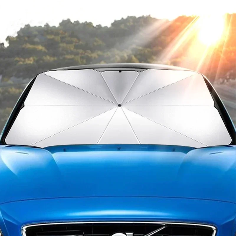 Auto Sonnenschirm Regenschirm Auto Sonnenschirm Versenkbare Sonnenschutz Wärmedämmung Frontscheibe Sonnenschirm Auto Innen Schutz