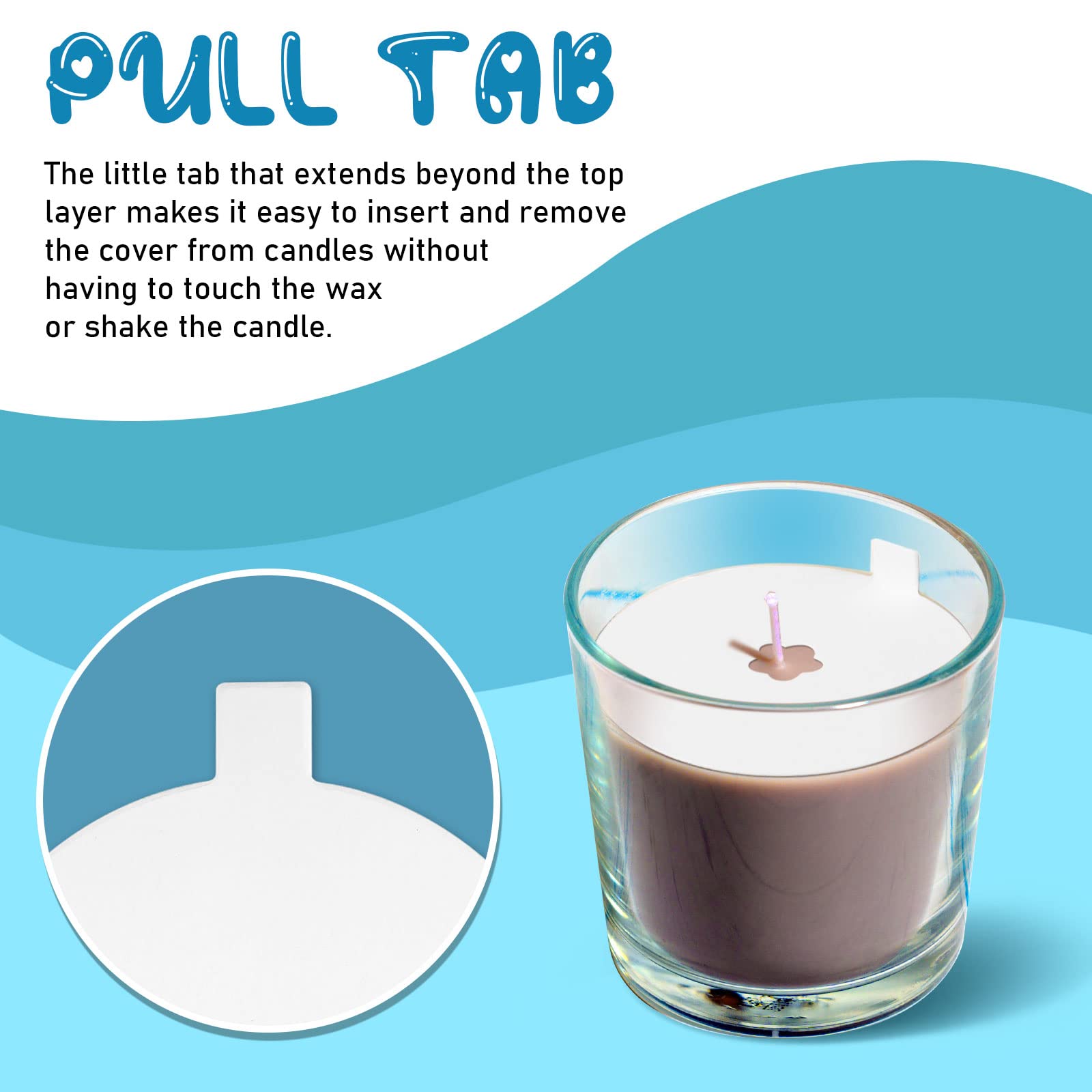 100 Pcs 2.75 Inch Candle Dust Protectors Paper Candle Lids Candle Drip Protectors Candle Vigil Supplies For Craft Candle Making