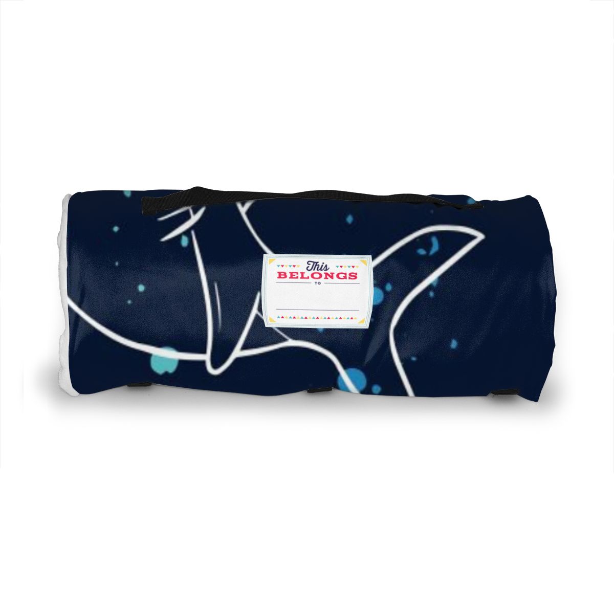 Requins dessinés à la main matelas enfant en bas âge sieste tapis de couchage maternelle enfants ensemble de literie avec oreiller