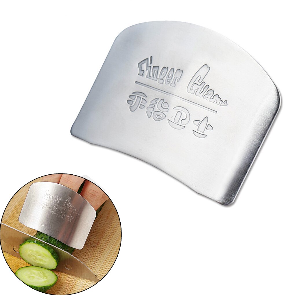 Roestvrij Staal Plantaardige Finger Guard Protector Gadgets Voor Persoonlijke Hand Veilig Snijden Koken Gereedschap Keuken Accessoires