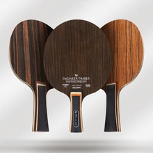 Table Tennis Racket Bottom Plate 5 Ply Ping Pong Blade Paddle Long Handl Horizontal Racket Pure Wooden Table Tennis Racket