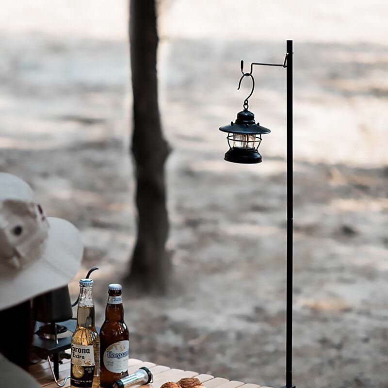 Soporte para linterna de Camping, colgadores de linterna desmontables de mesa, soporte de luz portátil, soportes de iluminación, equipo de senderismo turístico
