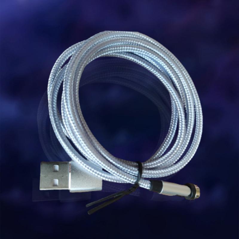 Magnetische USB Kabel Schnelle Ladung Typ C Kabel Magnet Ladegerät Daten Ladung praktisch USB Kabel Für IPhone xiaomi: 2M Silber- Nein Stecker