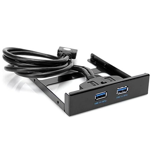 Usb 3.0 frontpaneel hub 2 -poorts uitbreidingssleuf 20- pins naar usb 3.0- beugelkabel voor computer-pc