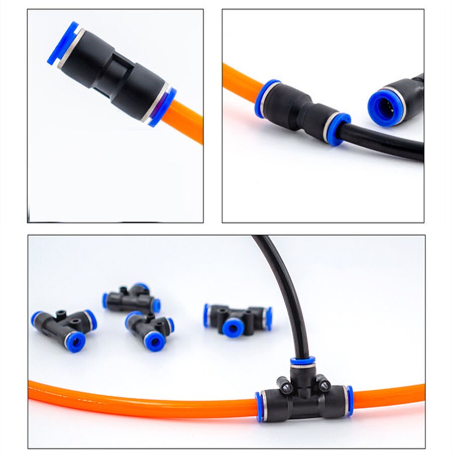 Złączka pneumatyczna złącze rury rury szybkozłącza powietrza wąż wciskany wąż 4mm 6mm 8mm 10mm 12mm PU PY PK PM PZA HVFF