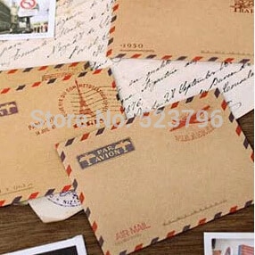 1 Lot = 100 Stuks Mini Vintage Envelop Enveloppen Vintage Mini Envelop Kleur Enveloppen