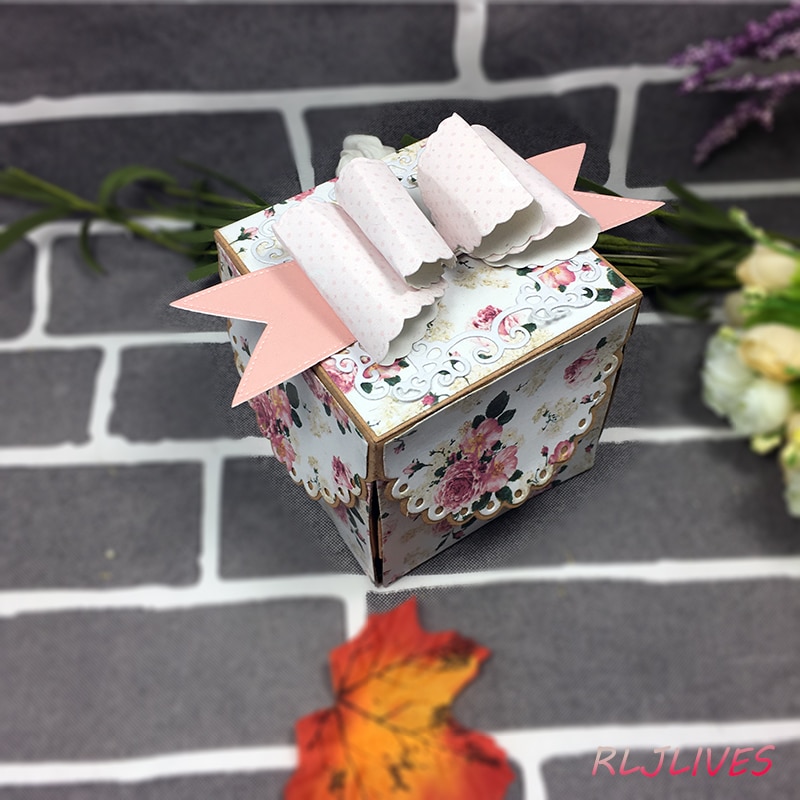 RLJLIVES Explosion Box Metal Cutting Dies Stencils for DIY Scrapbooking Stamp/photo album Decorative Embossing DIY Paper Cards