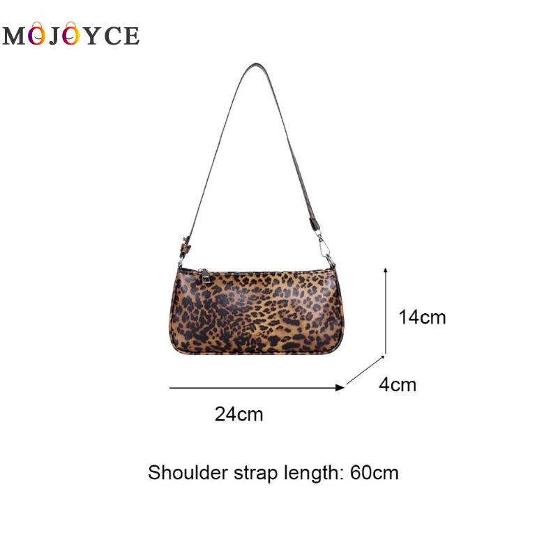 Retro DELL'UNITÀ di elaborazione di Cuoio Delle Donne di Spalla del Sacchetto di Leopardo Modello Animale Borsoni Viaggio Giornaliero Stampa Serpente Borsa Baguette Forma Borsa