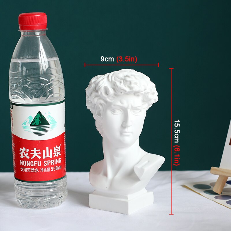 Chic Resin Artemis Sculpture Flower Vase Artist Statue Makeup Brush Holder Desktop Pen Pencil Cup