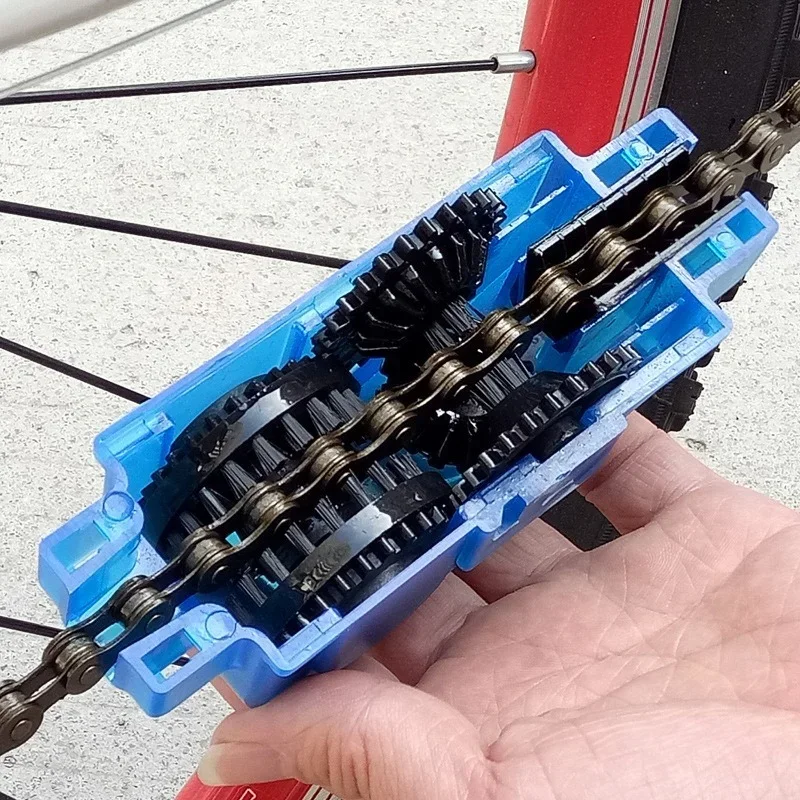 Środek do czyszczenia łańcucha rowerowego Zestaw narzędzi do mycia łańcucha rowerowego do roweru górskiego i szosowego Szczotki do czyszczenia łańcucha Akcesoria