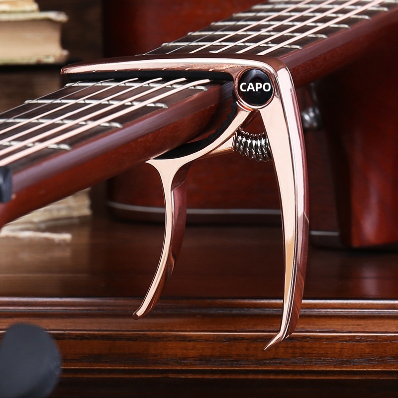 Gitaar Capo Metal 1Pcs Aluminium Gitaar Tuner Klem Professionele Sleutel Trigger Capo Voor Akoestische Elektrische Muziekinstrumenten: WHITE