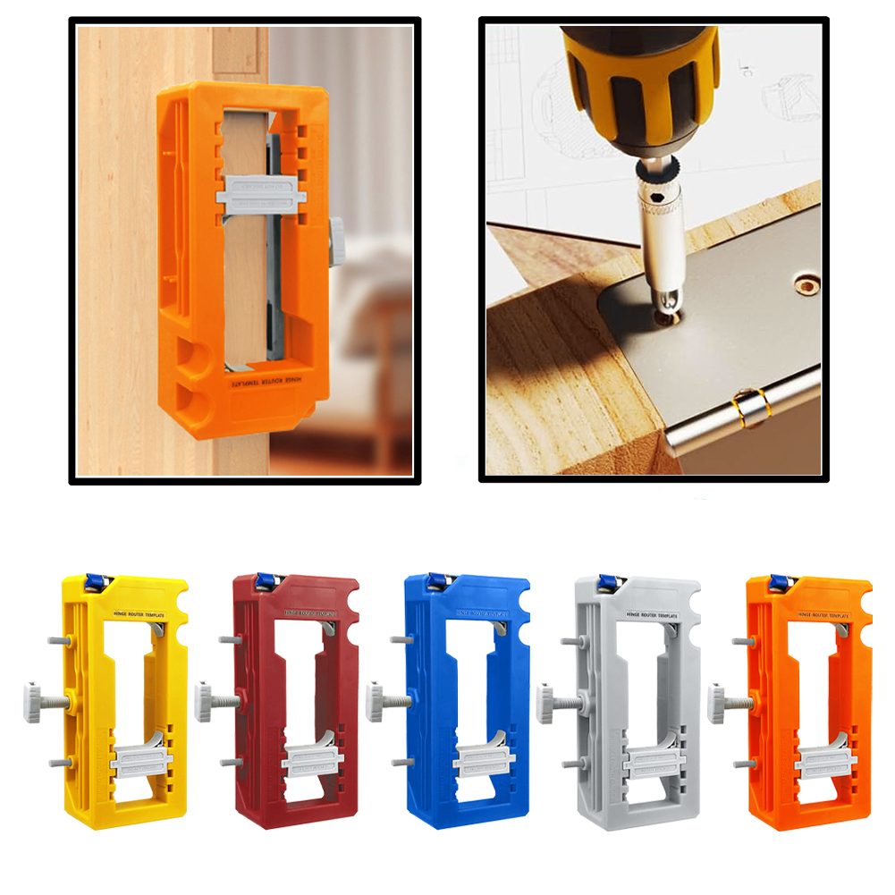 Door Hinge Mortiser Hinge Installation Kit Door Hinge Router Template Hinge Tool for 3 Inch To 5 Inch Hinges