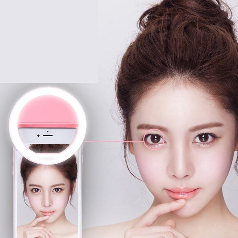 Beauty Selfie Led Light Camera Phone Photography Selfie Light for Xiaomi iPhone Sumsang Smartphone not included the battery