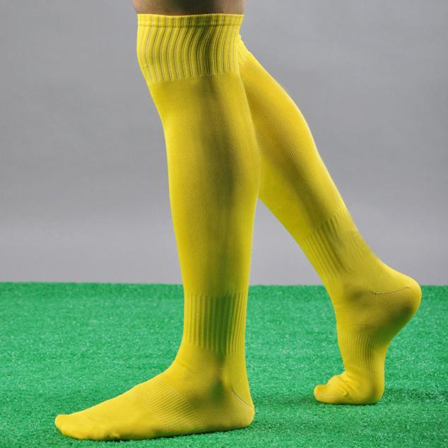 Warm Fall Winter Cool Mens Socks Sport Football Soccer Long Socks Near Knee High Sock Baseball Hockey Yellow Blue Socks #j2p: Yellow