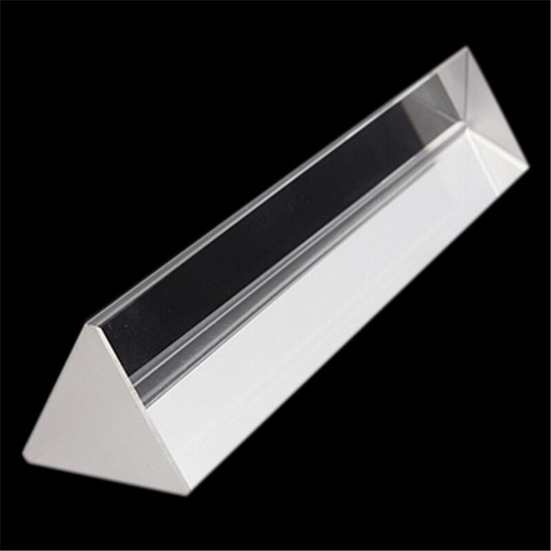 6 " optisch glas drievoudig driehoekig prisma natuurkunde onderwijs lichtspectrum 15cm