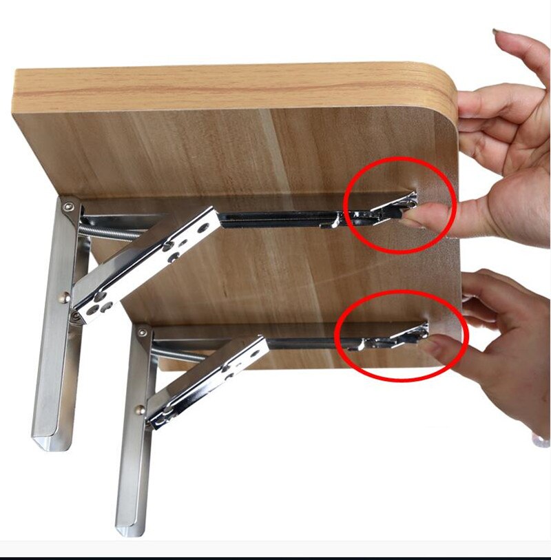 2 stk trekant folde vinkel beslag tung støtte justerbar vægmonteret bænk bord hylde beslag møbel hardware