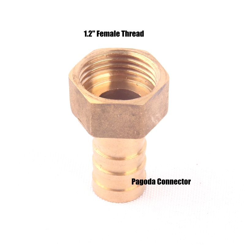 1/2" Female Male Thread Hose Connector 8-19mm Pure Brass Pagoda Water Connectors Irrigation Copper Gas Soft Pipe Hose Adapters