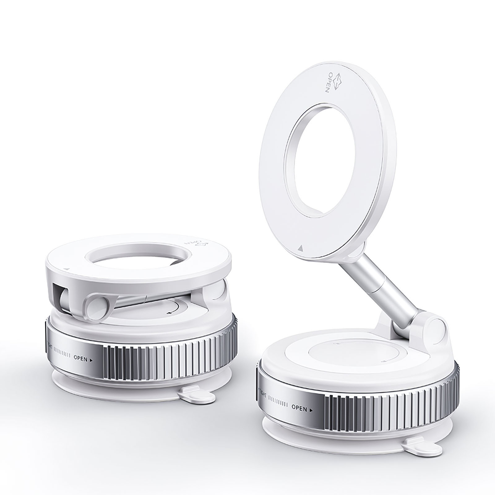 Do uchwytu samochodowego na telefon Magsafe z przyssawką próżniowym magnetycznym uchwytem na telefon 360 ° Obrotowy i składany uchwyt na telefon iPhone: YELLOW