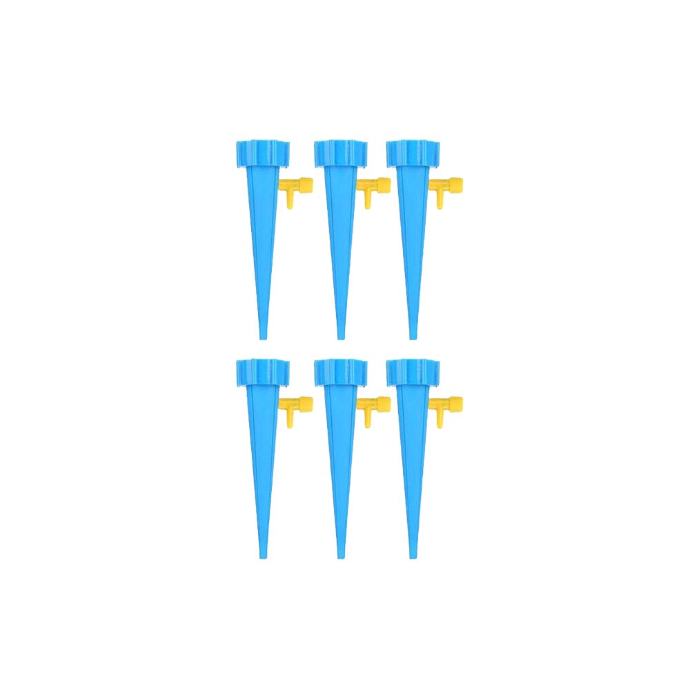12Pcs/lot Automatic Drip Irrigation Tool Useful Self-Watering Device Adjustable Water Speeds for Flower Plant Garden Supplies: 6 PCS blue
