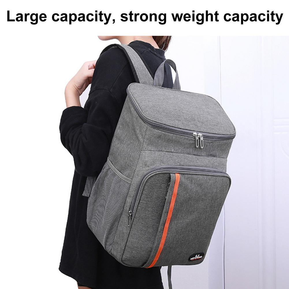 Insulated Bag 18L Large Capacity Cool Warm Insulated Bag Leak Proof Lunch Backpack Thermal Picnic Bag Food Beverage Storage Bag