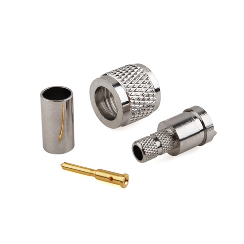 Eightwood mini-uhf plugg hann rf koaksial kontakt adapter crimp lmr 195 rg58 kabel for antenne antenne kabel modemer pc/lan 50 ohm
