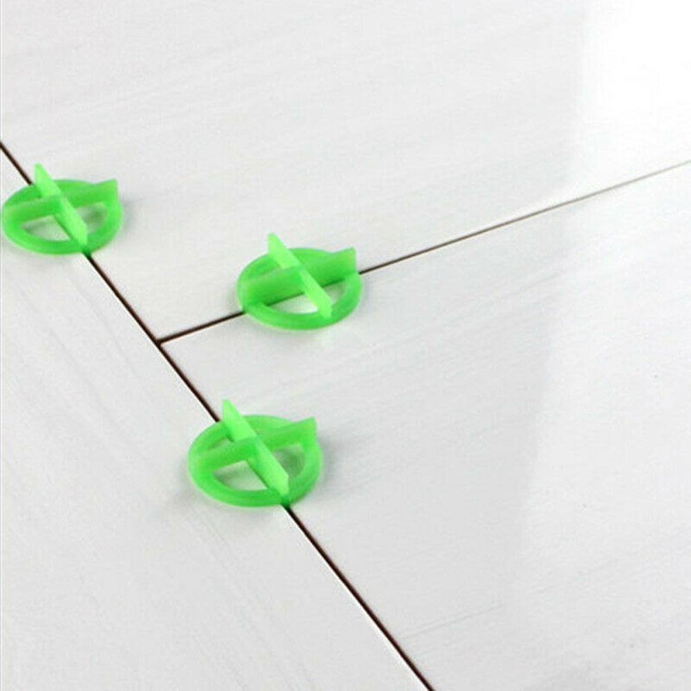 Pokich 100 Pcs Cross Verwijderbare Tegel Leveling Recyclebaar Plastic Tegel Slit Locator Floor Tot Tegel Alignmentleveling Systeem