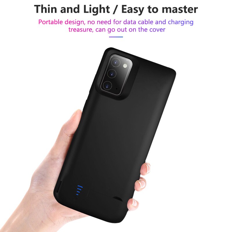 6000Mah Externe Batterij Oplader Case Voor Samsung Galaxy Note 20 Ultra 5G Note 20 Power Bank Case Cover voor Samsung Note 20