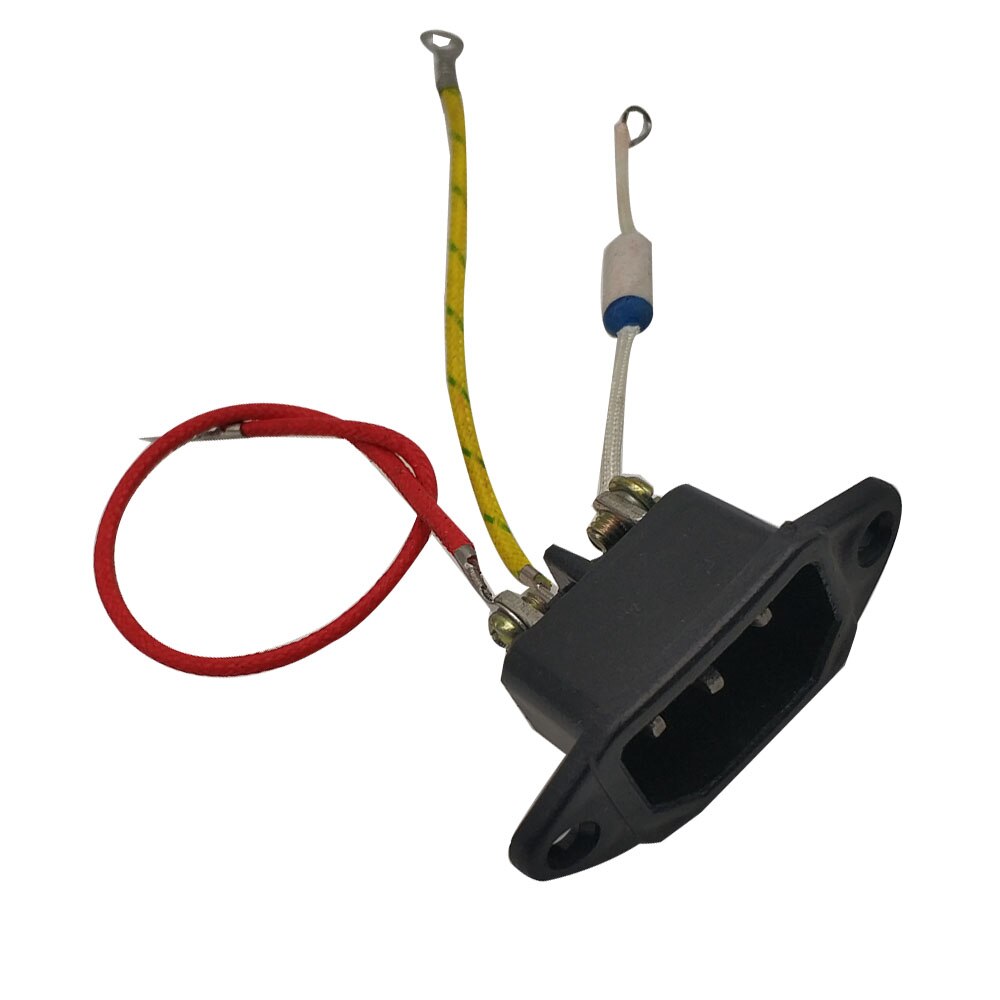 MENSI Electric Rice Cooker Parts Universal Three Wire Power Socket Plug With Fuse 5PCS/lot