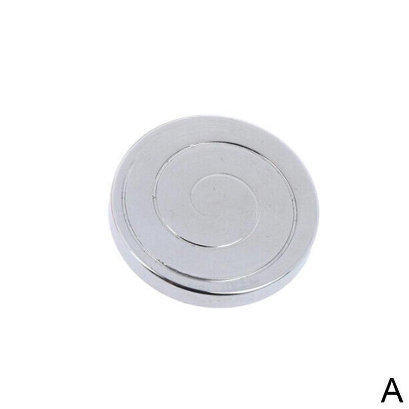 Decompression Toy Coin Shape Desk Toy Metal Decompression Relief Spinner Gyroscope Inception For Children Adult Roller: Silver