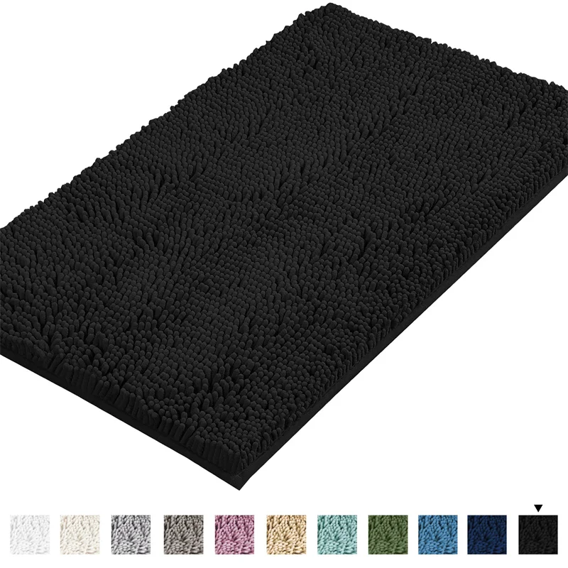 Chenille Carpet Soft Pluch Bedroom Bedside Rugs Absorbent Non-slip Bathroom Accessories Foot Mats Entrance Door Mat Home Decor