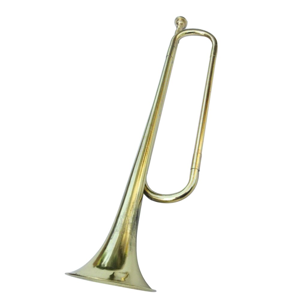 Bugle Trumpet,Brass Bugle for School Band Cavalry Beginner Orchestra