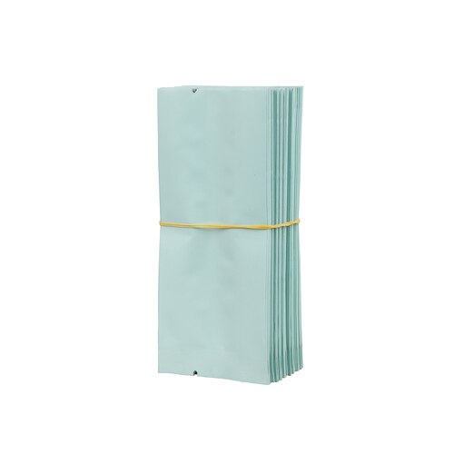 200 teile/los Tee taschen Reinem Aluminium Tasche Wärme Dichtung Verpackung Beutel Lebensmittel Kaffee Tee Tasche 13*5.5*2,5 cm: light blue